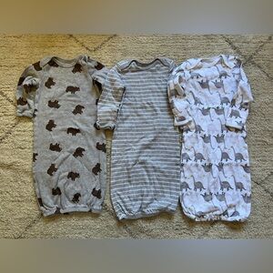 Bundle of 3 sleeping gown Newborn 3M